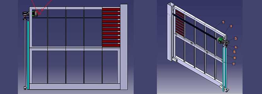 It is a custom solution from the architect idea to the development and production of the brand new product – Portes portefeuille – folding doors