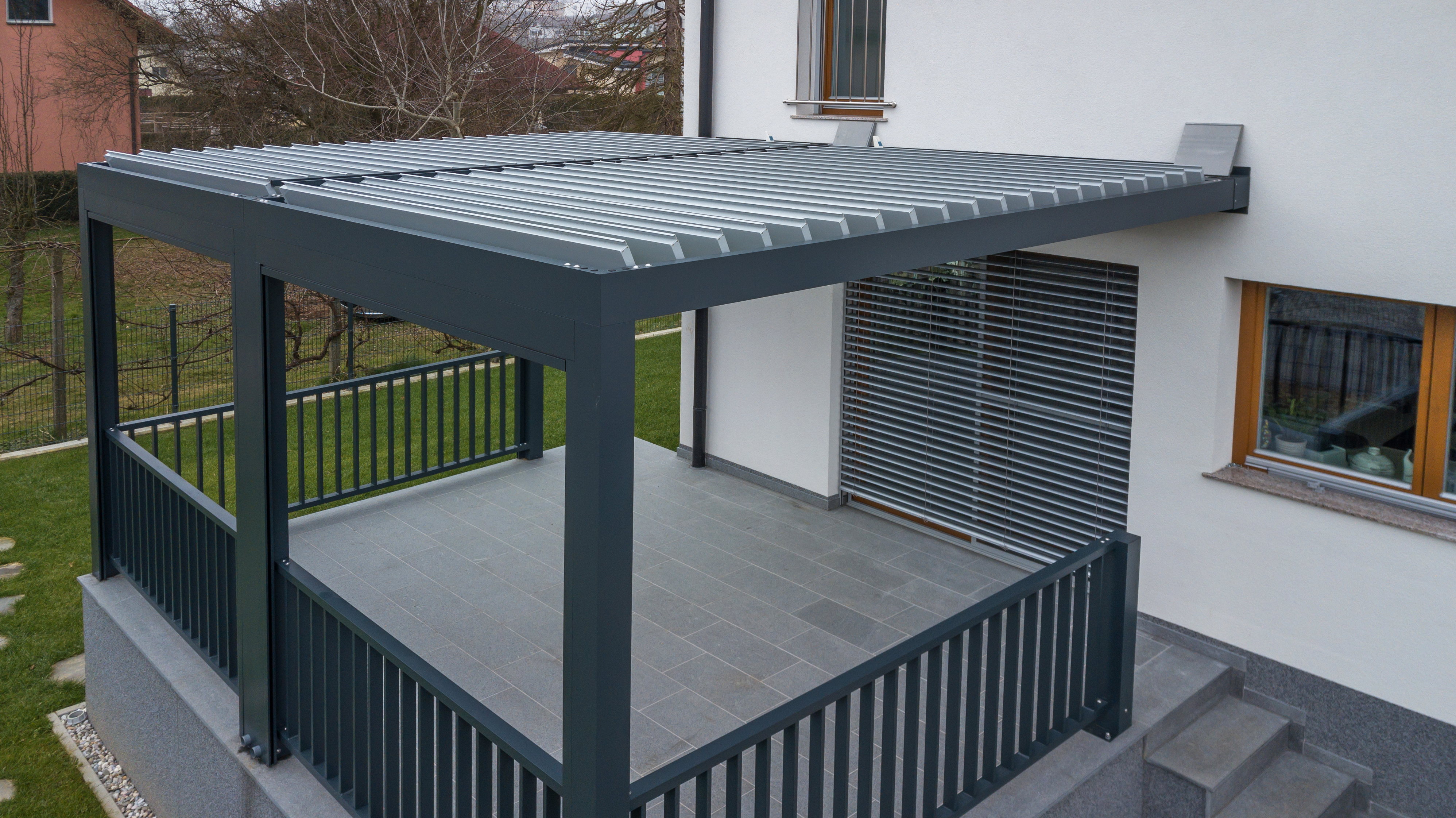 2 Module Pergola und Geländer