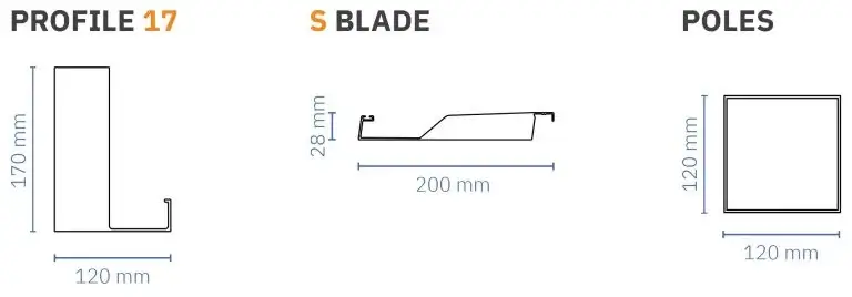 Profil Pergola SL 170/28