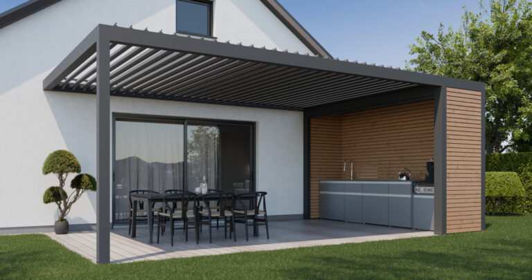 Pergola Sl 170 Bikebox Kitchen Zip Opend S