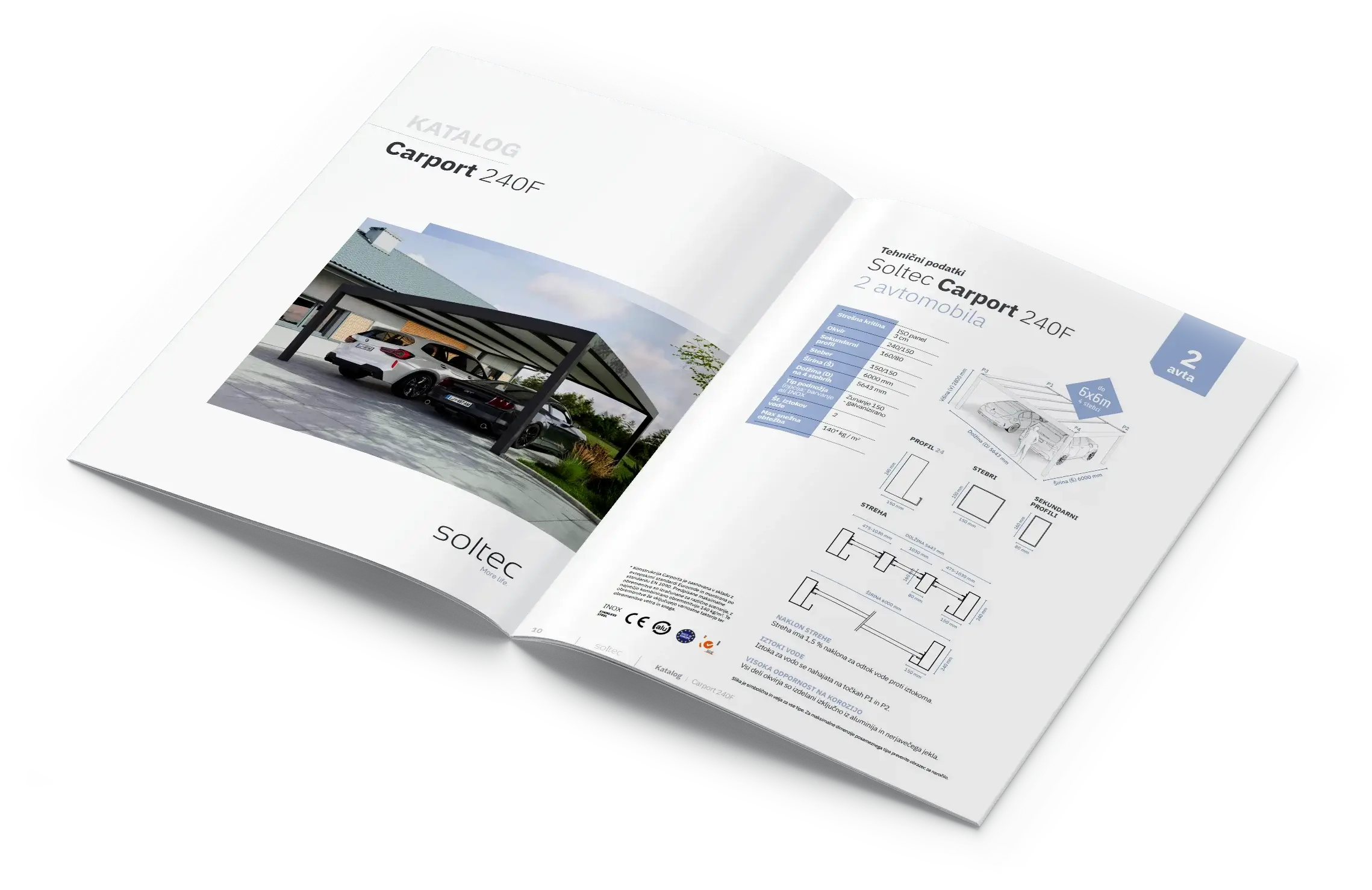 Bioklimatska pergola in nadstreški nadstrešnice katalog