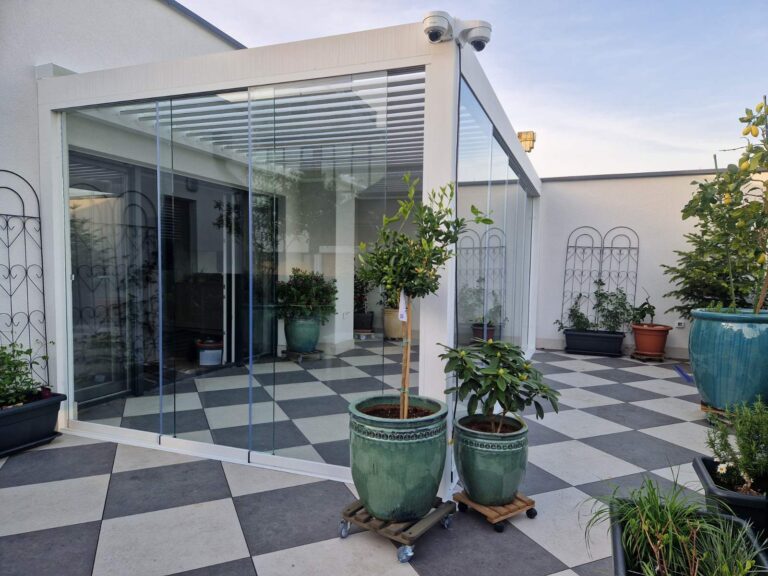 Pergola Soltec 170 28 Type 1 Glass Panels Led Lights 2