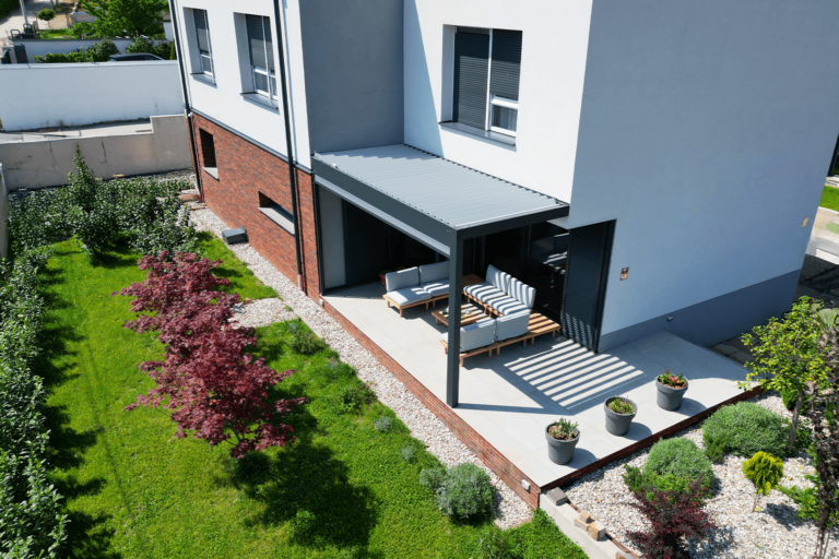 Pergola Soltec 170 28 Tip 2 Zip Rolo Led Luci Brez Stebra Hrvaska 1
