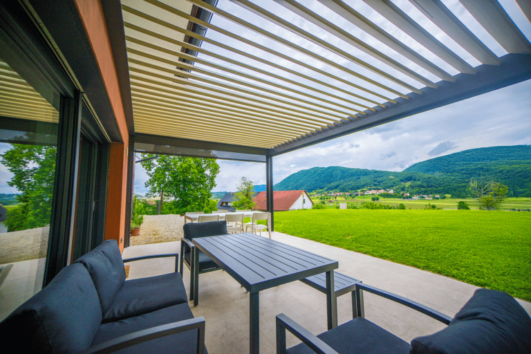 Pergola Soltec 170 36 Type 2 Zip Screen Led Lights Slovenia 2