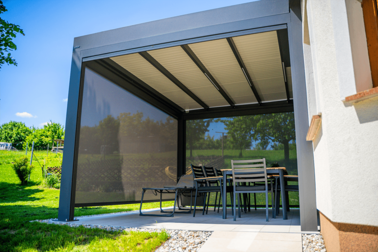 Terrace Canopy Soltec F240 Zip Roll Irregular Shape Slovenia 1