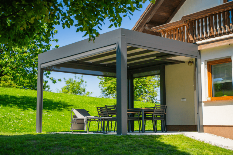 Terrace Canopy Soltec F240 Zip Roll Irregular Shape Slovenia 2