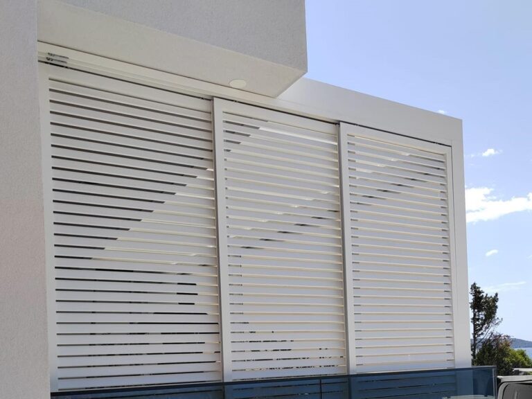 Pergola Soltec 170 28 Type 2 Zip Roller Blinds Sliding Panels Croatia 1