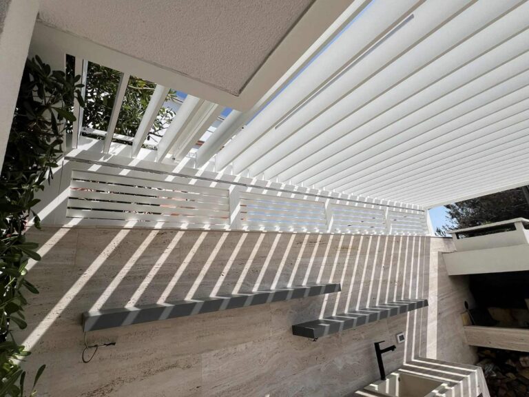 Pergola Soltec 170 28 Type 7 Fixed Panels White Croatia 4