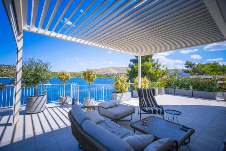 Pergola Soltec 170 36 Type 2 And Type 6 Zip Roller Blinds 2 Pergolas Croatia 2