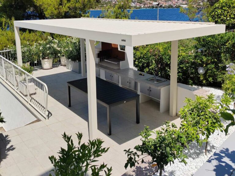 Pergola Soltec 170 36 Type 2 And Type 6 Zip Roller Blinds 2 Pergolas Croatia 3