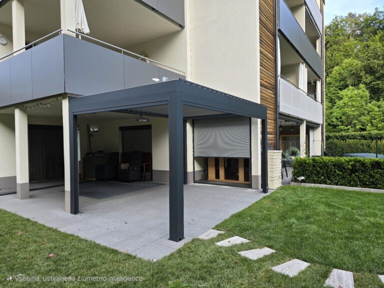 Pergola Soltec 17028 Type 1 Zip Roller Blinds Led Lighting Heaters Austria 2