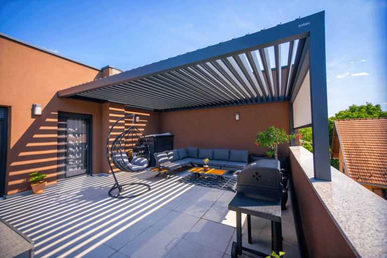 Pergola Soltec 170 36 Type 8 Led Lights Zip Roller Blinds Croatia 3