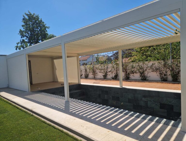 Pergola Soltec 170 36 Type 1 Led Lights Zip Roller Blinds Croatia 1