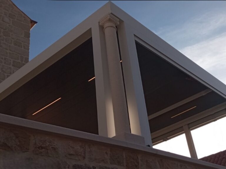Pergola Soltec 24060 Type 1 Zip Roller Blinds Led Lighting Heaters Croatia 1