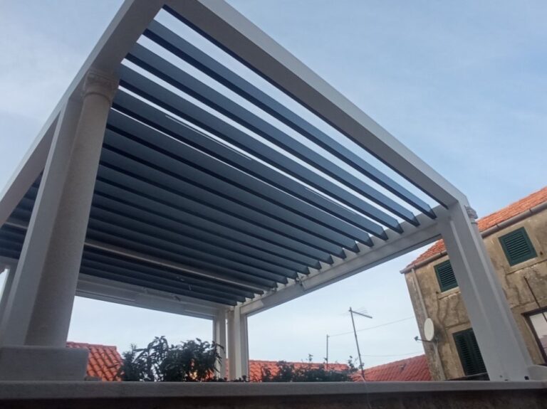 Pergola Soltec 24060 Type 1 Zip Roller Blinds Led Lighting Heaters Croatia 3