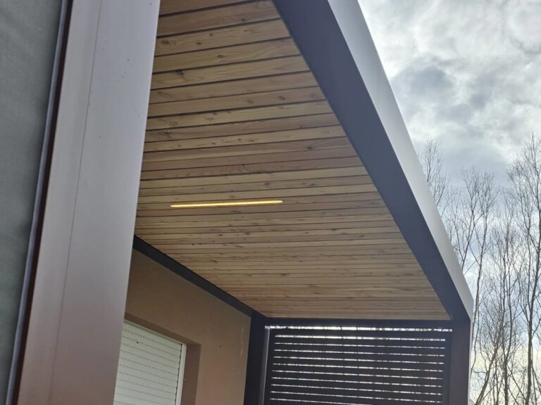 Soltec Terrace Roof F170 Decorative Ceiling Led Lighting Alu Panels Zip Screen Croatia 3