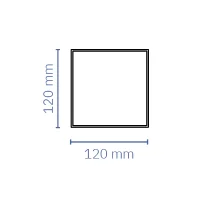 Profil stebra bioklimatske pergole SL 170/42 – 120 x 120 mm
