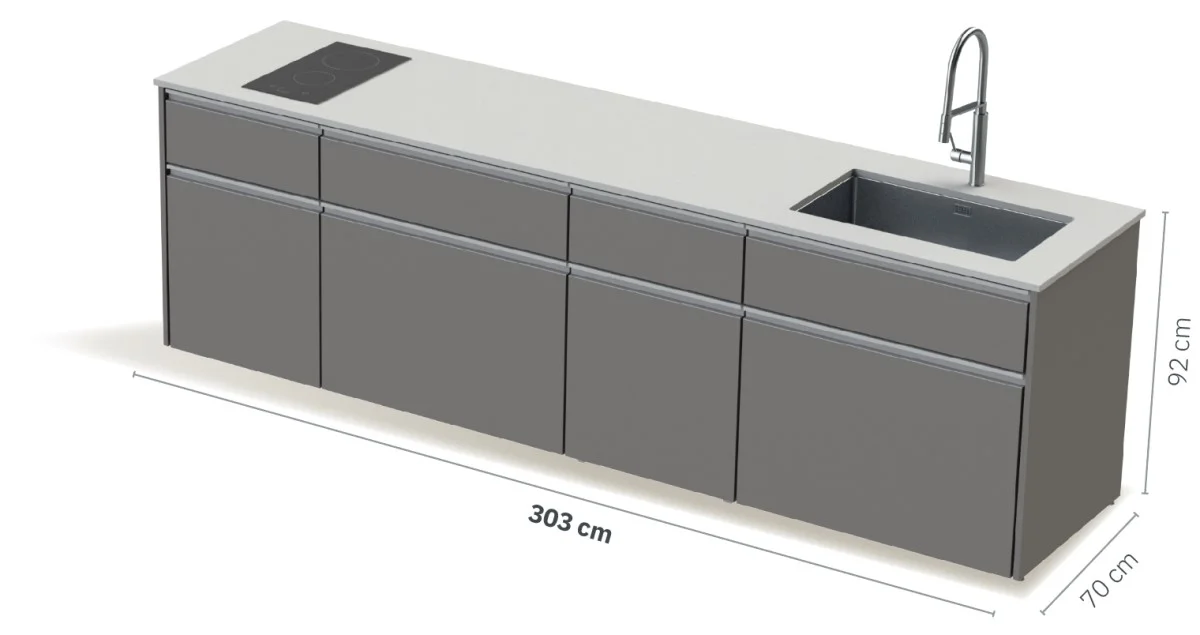 Model Chef Grand 3.0 – Soltec zunanja kuhinja
