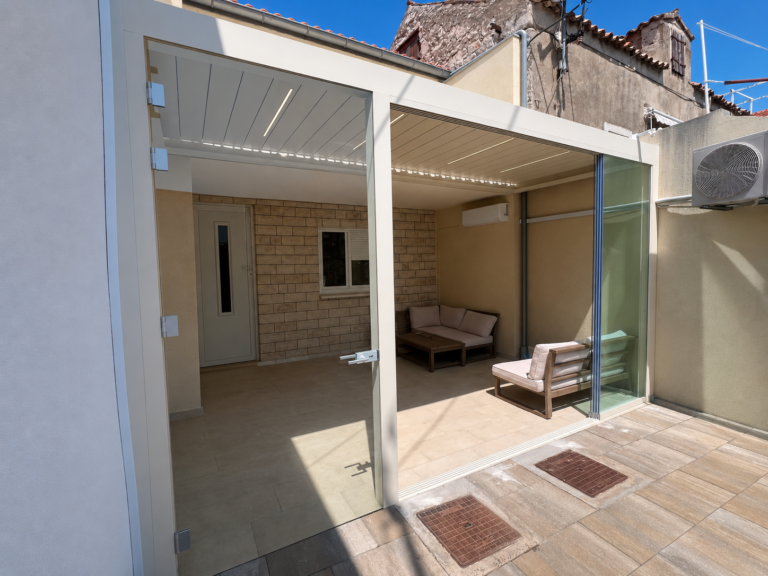 Bela Pergola S170 28 Led Steklena Vrata Paneli 3