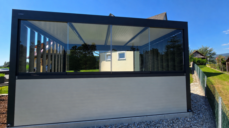 F170 36 Pergola Glass Paneli Brisoleji
